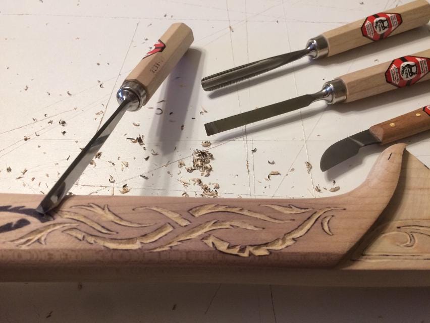 Hand-Carved Wooden Elven Thranduil's Sword