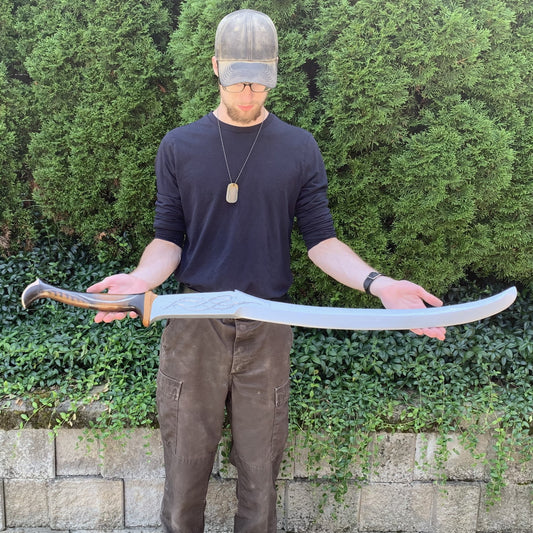 Hand-Carved Wooden Elven Mirkwood Infantry Sword