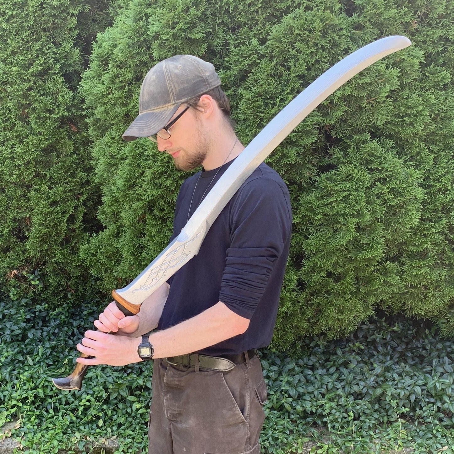 Hand-Carved Wooden Elven Mirkwood Infantry Sword