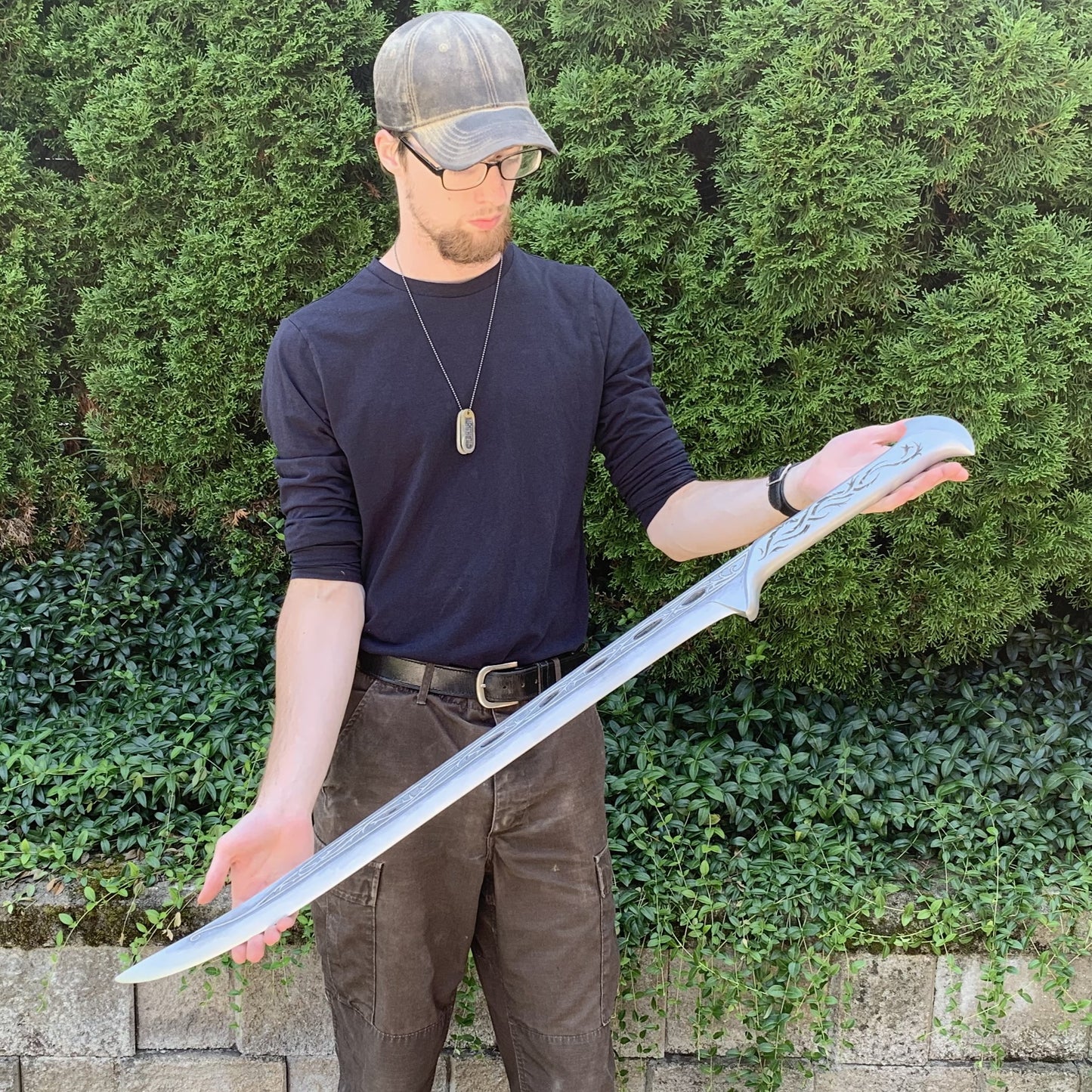 Hand-Carved Wooden Elven Thranduil's Sword