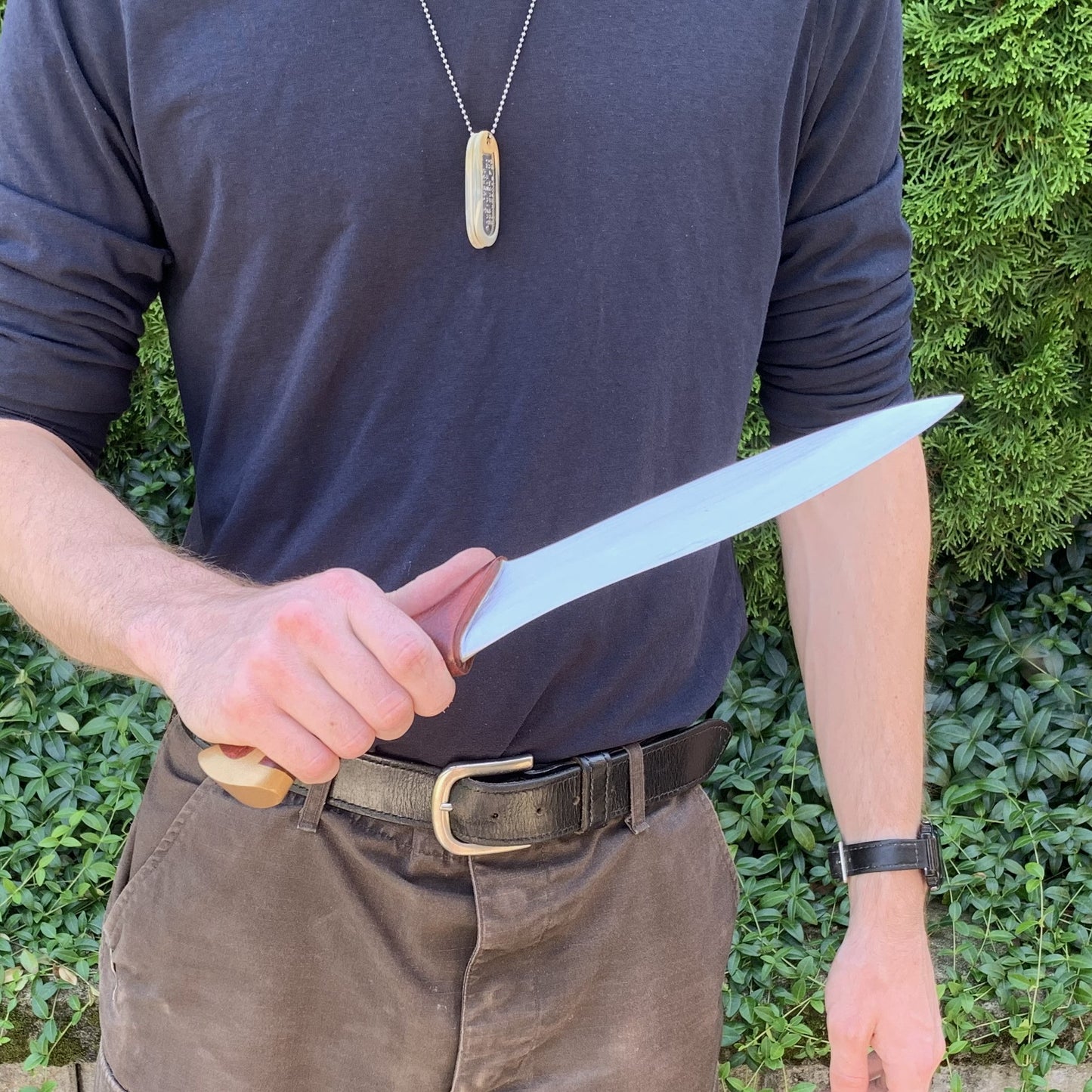 Hand-Carved Wooden Elven Dagger