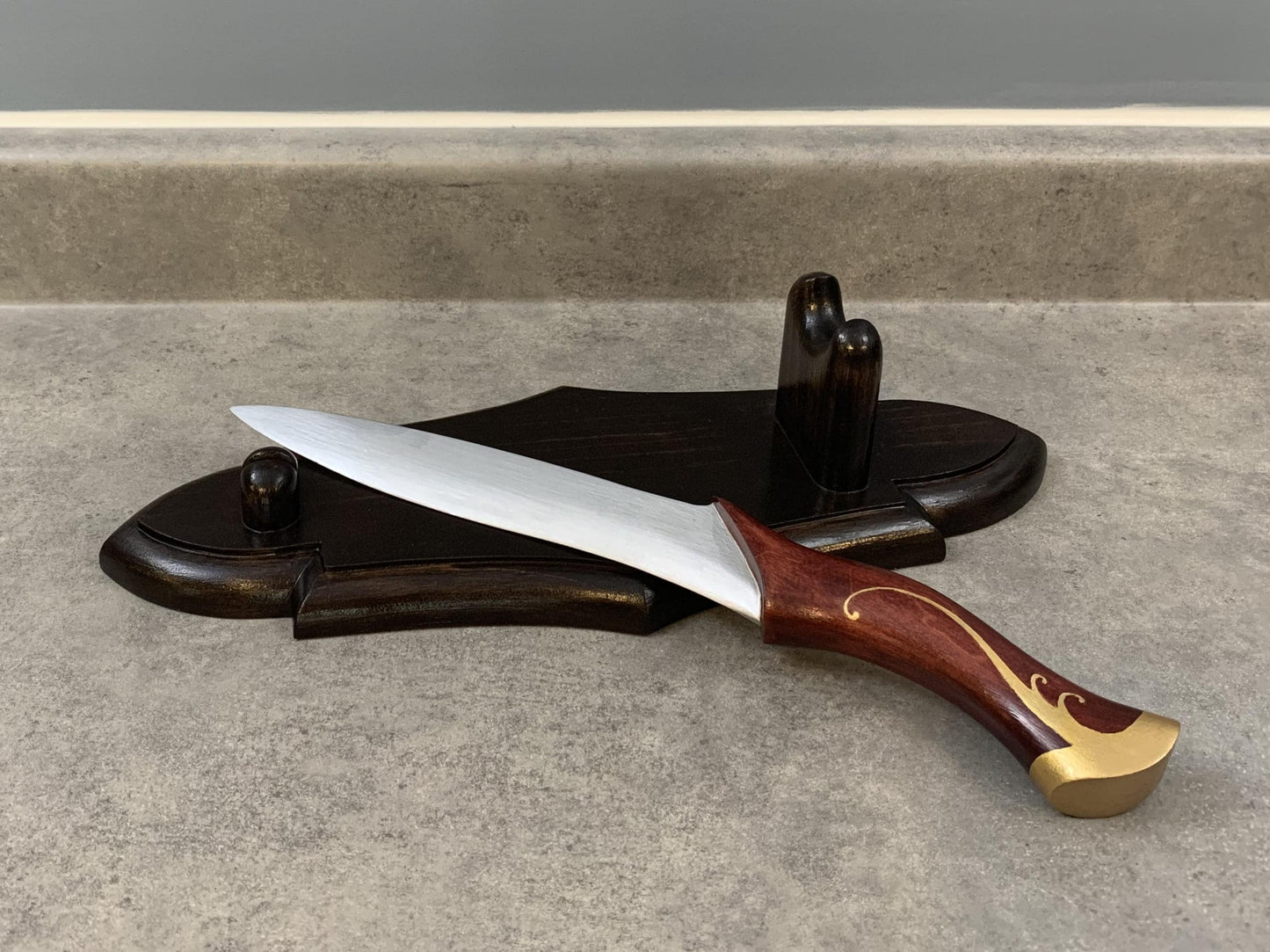 Hand-Carved Wooden Elven Dagger