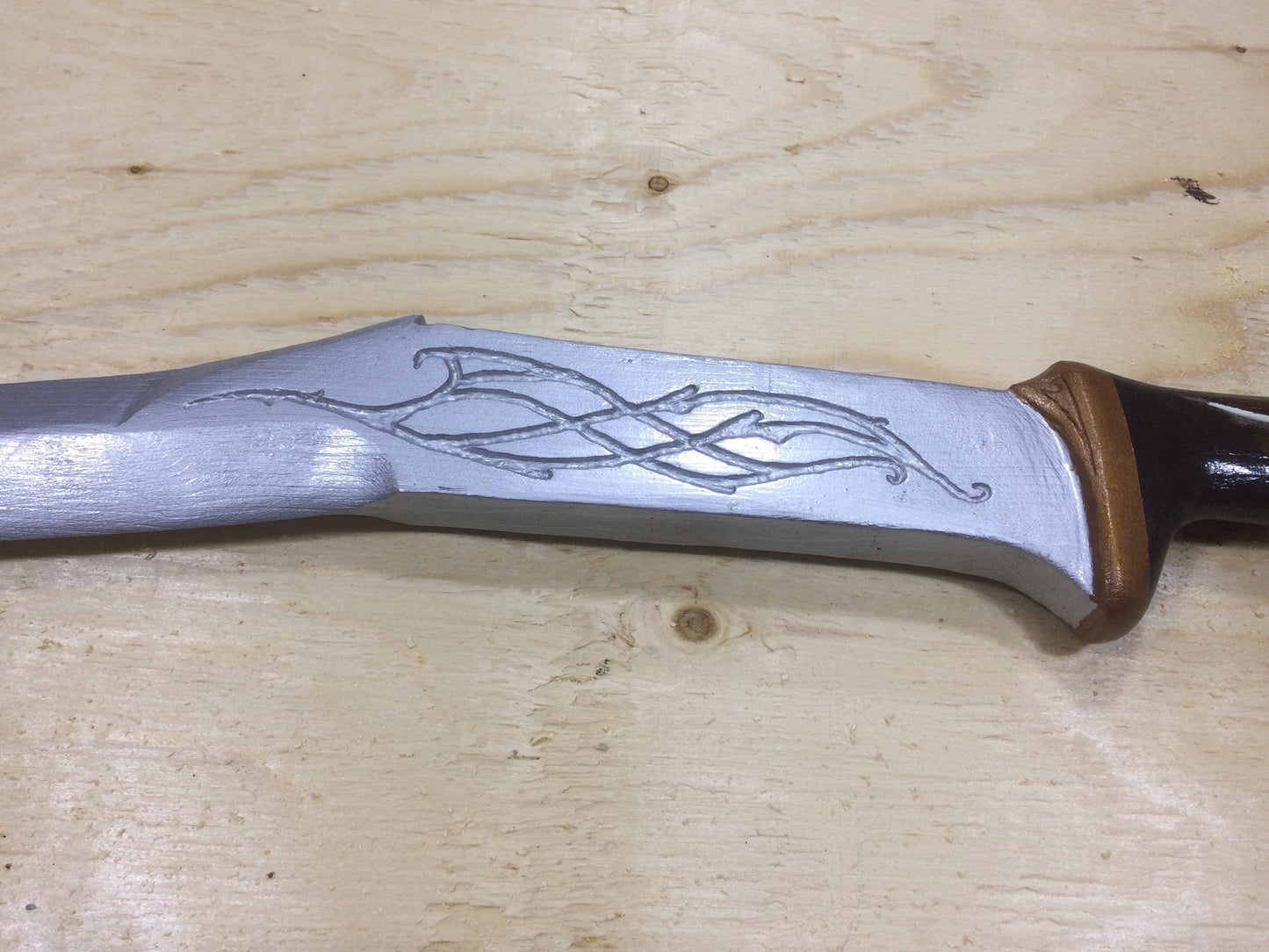 Hand-Carved Wooden Elven Mirkwood Infantry Sword