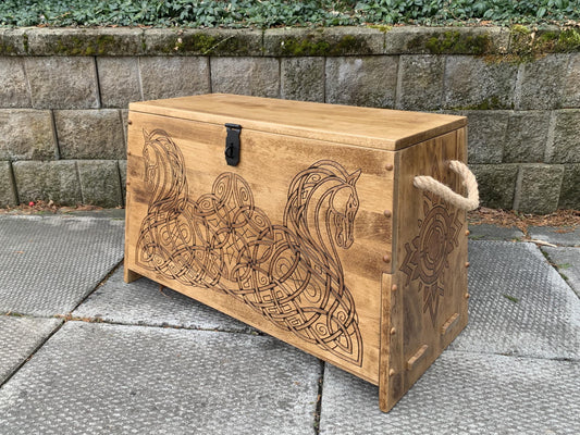 Rohirric/Viking-Sea-Chest Bench