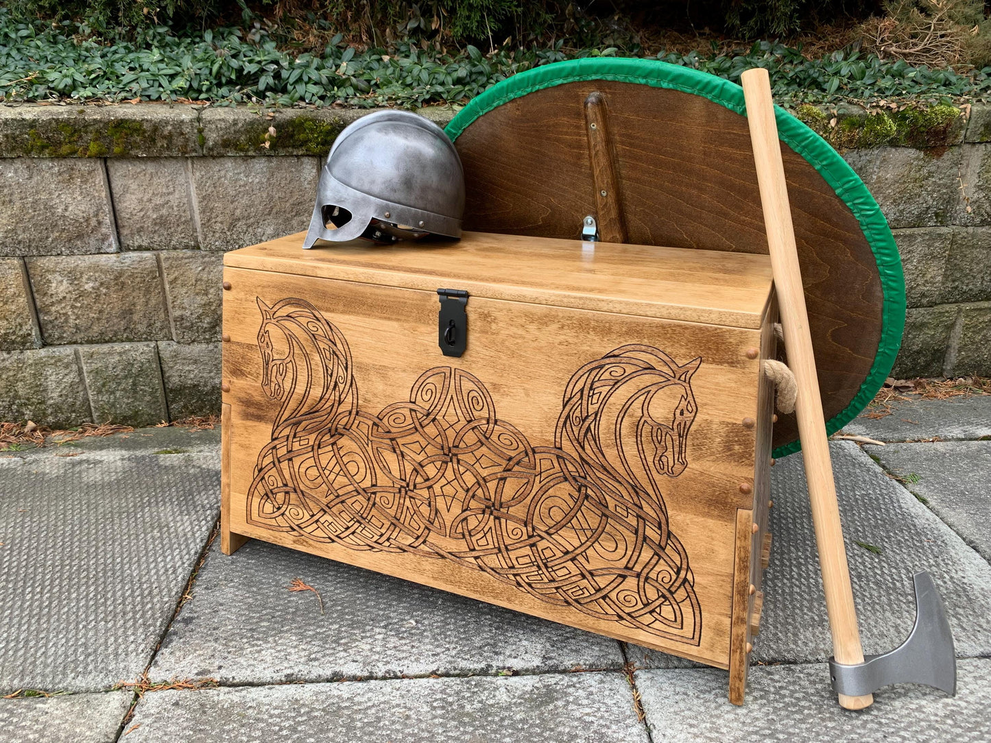 Rohirric/Viking-Sea-Chest Bench